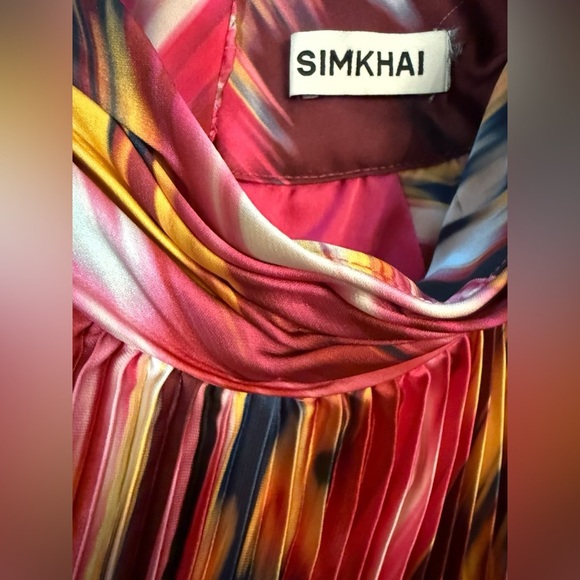 Simkhai Yasenia Flared Sleeveless Blouse Size Medium - Picture 6 of 11